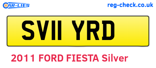 SV11YRD are the vehicle registration plates.