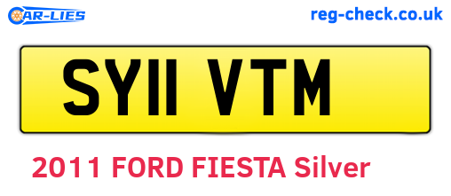 SY11VTM are the vehicle registration plates.