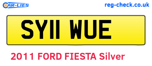 SY11WUE are the vehicle registration plates.