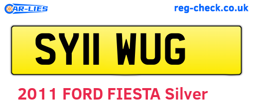 SY11WUG are the vehicle registration plates.