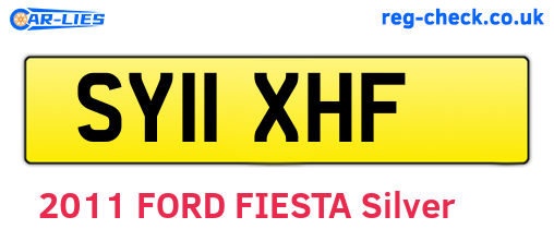 SY11XHF are the vehicle registration plates.