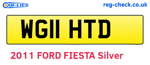 WG11HTD are the vehicle registration plates.