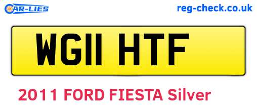 WG11HTF are the vehicle registration plates.