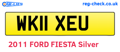 WK11XEU are the vehicle registration plates.