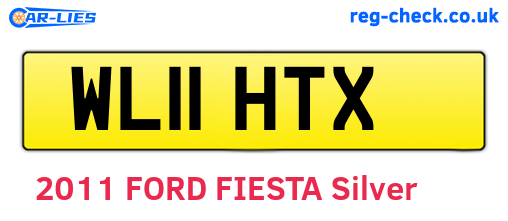 WL11HTX are the vehicle registration plates.