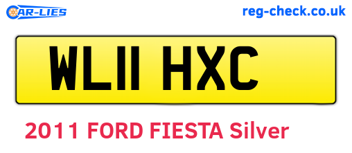 WL11HXC are the vehicle registration plates.