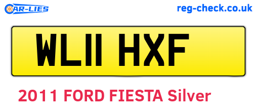 WL11HXF are the vehicle registration plates.