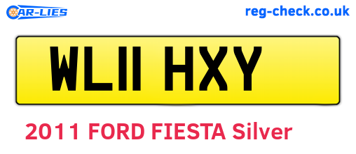 WL11HXY are the vehicle registration plates.