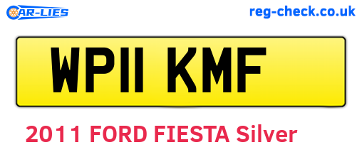 WP11KMF are the vehicle registration plates.