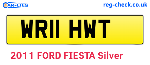WR11HWT are the vehicle registration plates.