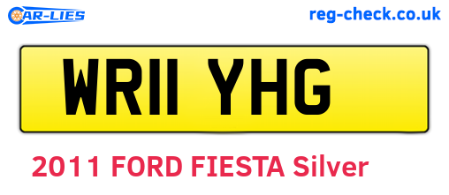 WR11YHG are the vehicle registration plates.