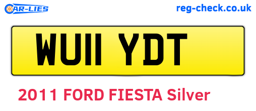 WU11YDT are the vehicle registration plates.