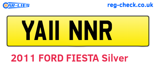 YA11NNR are the vehicle registration plates.