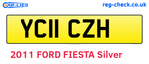 YC11CZH are the vehicle registration plates.