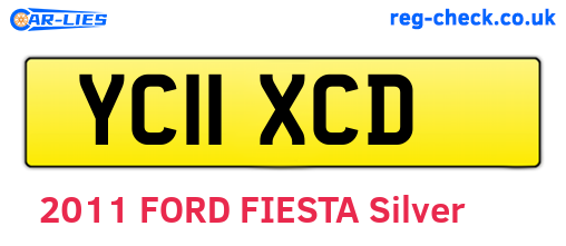 YC11XCD are the vehicle registration plates.