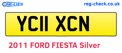 YC11XCN are the vehicle registration plates.