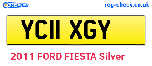 YC11XGY are the vehicle registration plates.