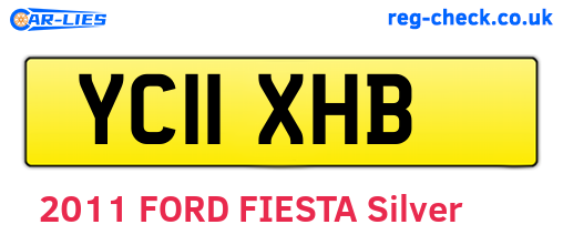 YC11XHB are the vehicle registration plates.