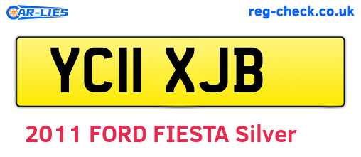 YC11XJB are the vehicle registration plates.