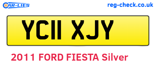 YC11XJY are the vehicle registration plates.