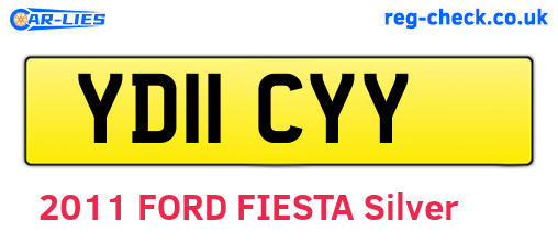 YD11CYY are the vehicle registration plates.