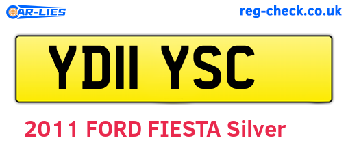YD11YSC are the vehicle registration plates.