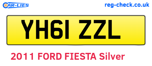 YH61ZZL are the vehicle registration plates.