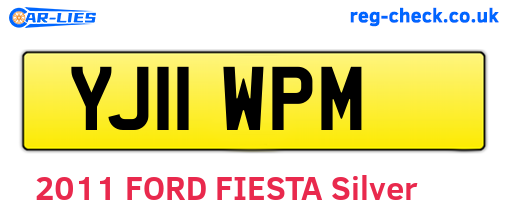 YJ11WPM are the vehicle registration plates.