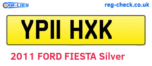 YP11HXK are the vehicle registration plates.