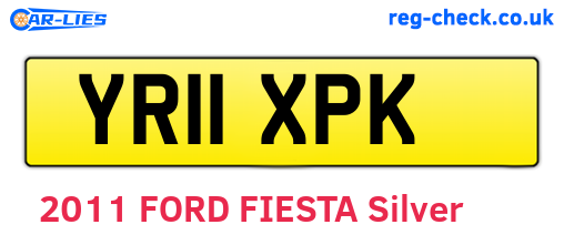 YR11XPK are the vehicle registration plates.