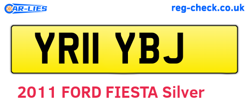 YR11YBJ are the vehicle registration plates.