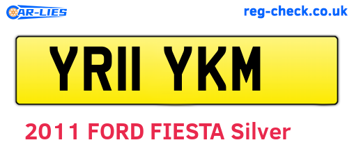 YR11YKM are the vehicle registration plates.
