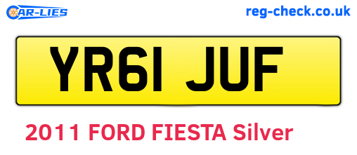 YR61JUF are the vehicle registration plates.