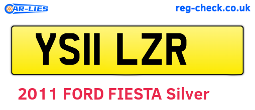 YS11LZR are the vehicle registration plates.