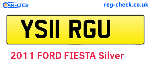 YS11RGU are the vehicle registration plates.