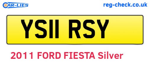 YS11RSY are the vehicle registration plates.