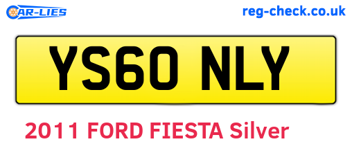 YS60NLY are the vehicle registration plates.
