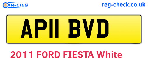AP11BVD are the vehicle registration plates.