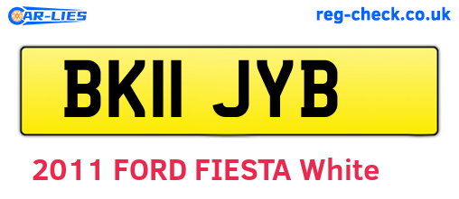 BK11JYB are the vehicle registration plates.
