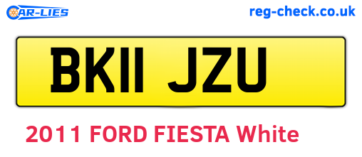 BK11JZU are the vehicle registration plates.
