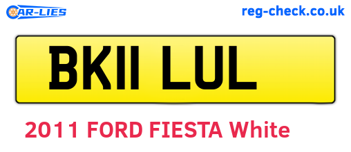 BK11LUL are the vehicle registration plates.