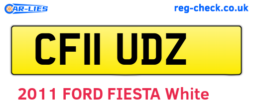 CF11UDZ are the vehicle registration plates.