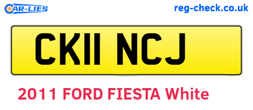 CK11NCJ are the vehicle registration plates.