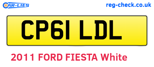 CP61LDL are the vehicle registration plates.