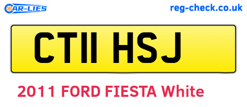 CT11HSJ are the vehicle registration plates.