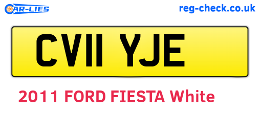 CV11YJE are the vehicle registration plates.