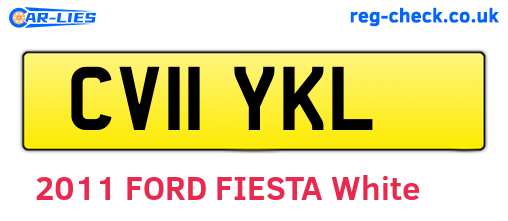 CV11YKL are the vehicle registration plates.