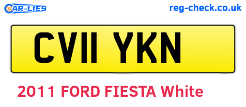 CV11YKN are the vehicle registration plates.