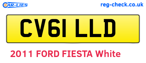 CV61LLD are the vehicle registration plates.