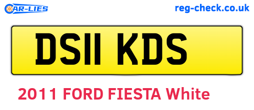 DS11KDS are the vehicle registration plates.